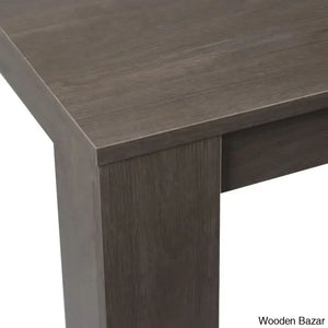 Dunstan Stylish 4 Seater Dining Table Set - Wooden Bazar