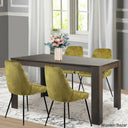 Dunstan Stylish 4 Seater Dining Table Set - Wooden Bazar Walnut