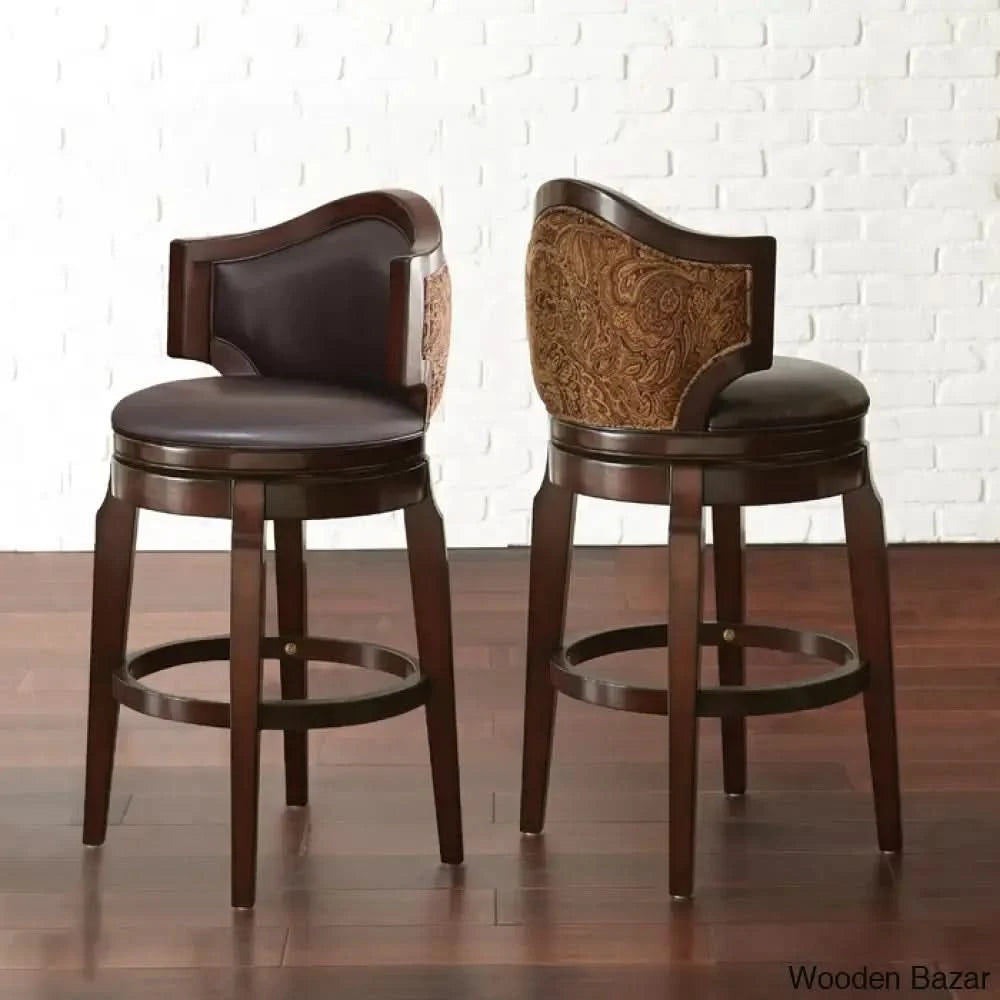 Dupos Swivel Upholstered 30’’ Counter Stool
