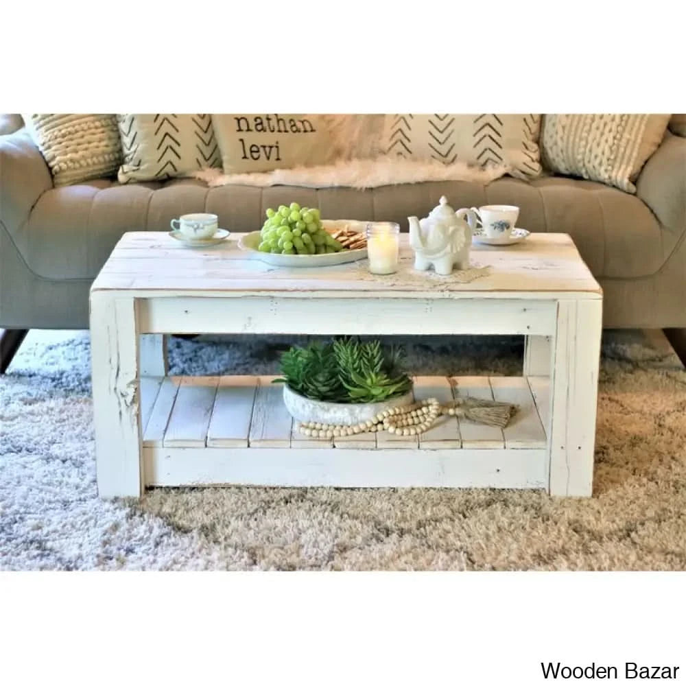 Easthampcton Solid Wood Coffee And Center Table White