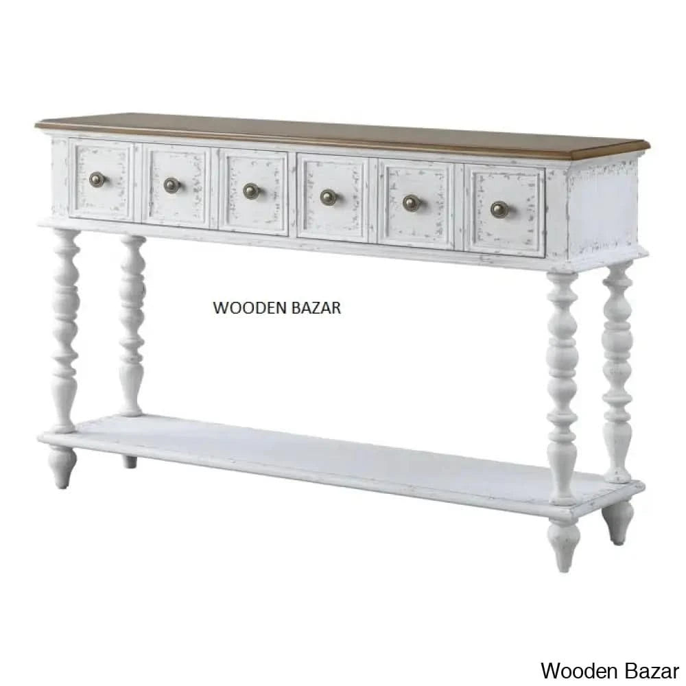 Wood Couch Table - Console Table
