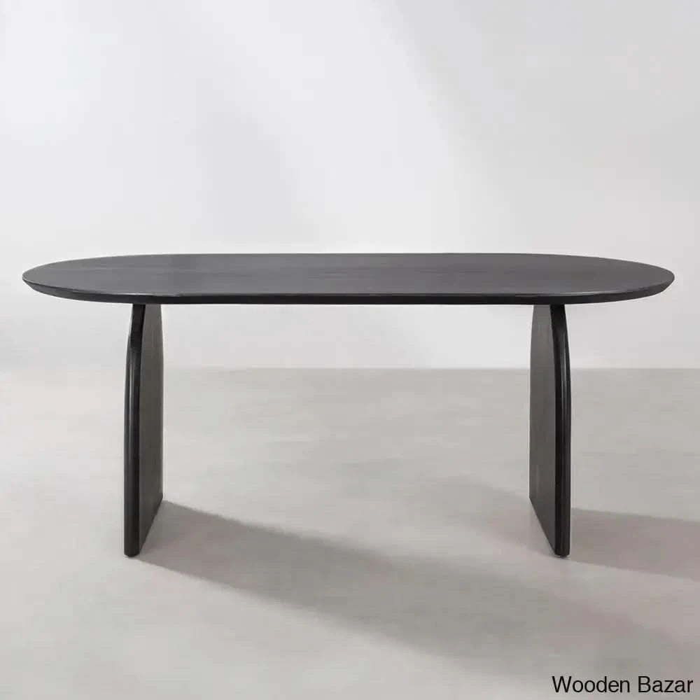 Emmet Latest 4 Seater Rattan Oval Dining Set
