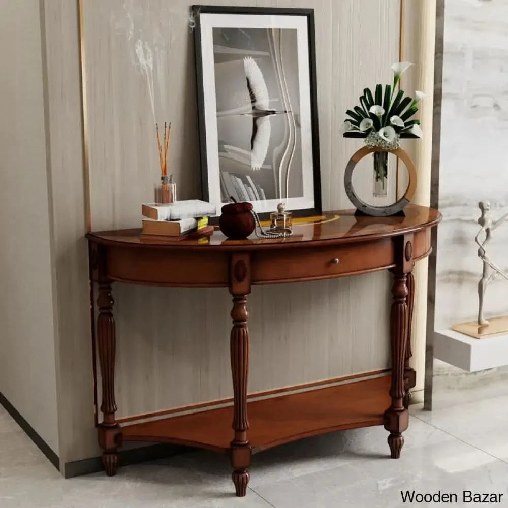 Small End Table for Small Spaces - Console Table