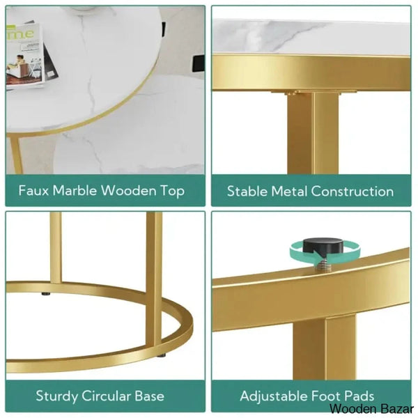 Ewerly Round Nesting Coffee And Center Table