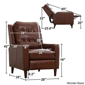 extra wide leather recliner 
