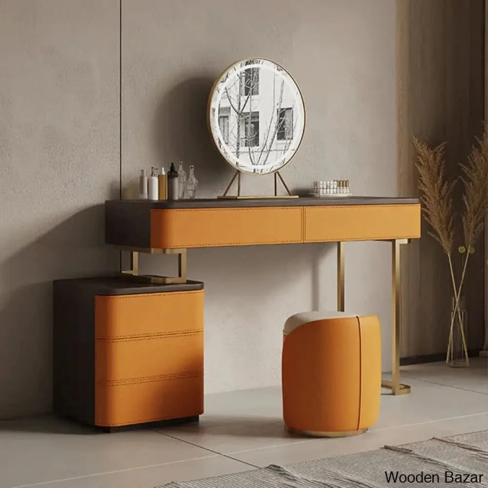 Falonda Vanity Dressing Table With Mirror And Stool