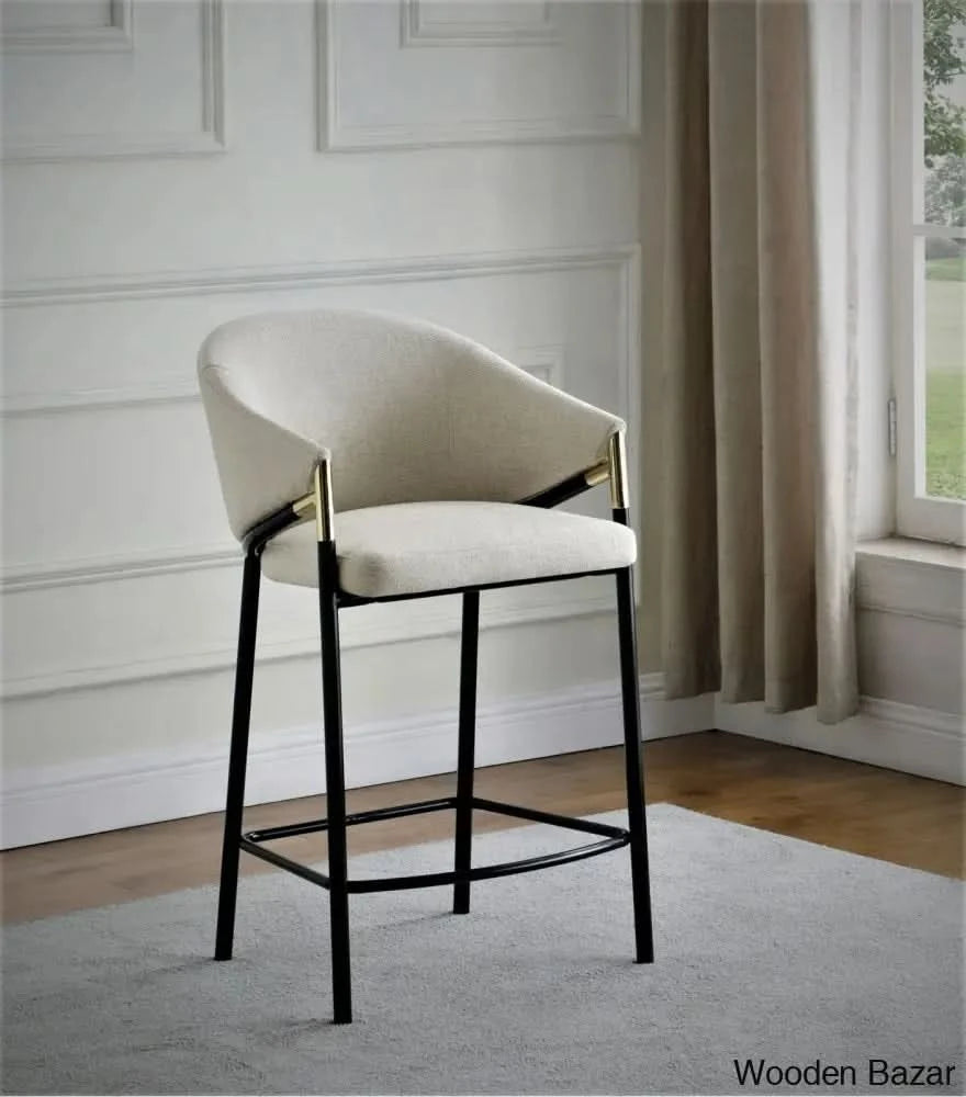Farlows Upholstered Counter And Bar Stool With Metal Frame (Set Of 2) (27’’ Seat Height)