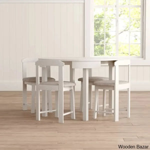 Fleetwood Modern 4 Seater Dining Table Set - Wooden Bazar
