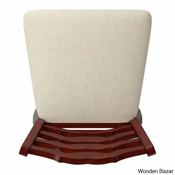 Fortvillek Swivel Upholstered Counter And Bar Stool With Solid Wood Frame