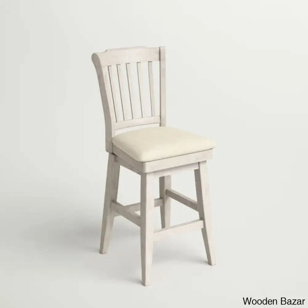 Fortvillel Swivel Upholstered Counter And Bar Stool Antique White / Bar (29” Seat Height)