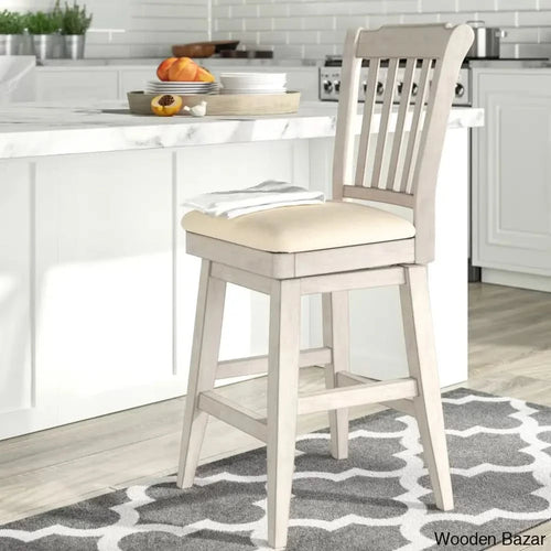 Fortvillel Swivel Upholstered Counter And Bar Stool Antique White / Bar (29” Seat Height)