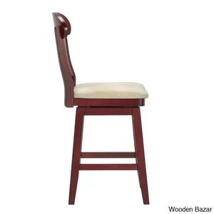 Fortvillez Swivel Upholstered Counter And Bar Stool