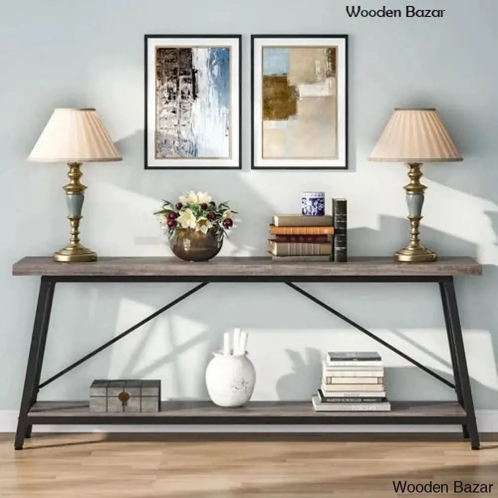 Small Side Table for Small Spaces - Console Table