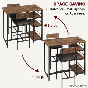 Gagley Stylish 2 Seater New Extendable Dining Set