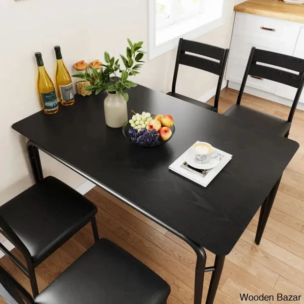 Gary Luxury 4 Seater Dining Table Set For Homes