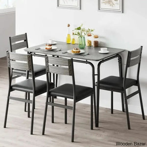 Gary Luxury 4 Seater Dining Table Set For Homes