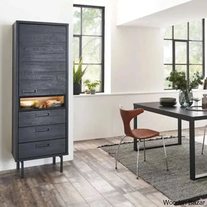 Gaurd Modern Solid Wood Small Storage Cabinet Almirah Wardrobe