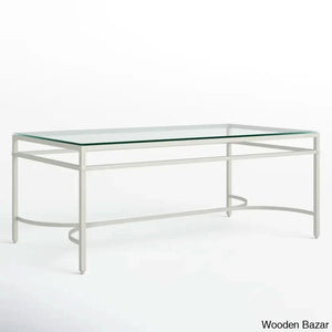 Genevievey Glass Top Coffee And Center Table
