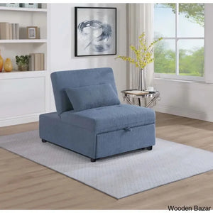 Georege Modern Upholstered Accent Chair - Wooden Bazar