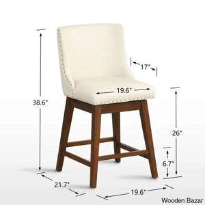 Georg 26’’ Swivel Upholstered Counter Stool (Set Of 2)