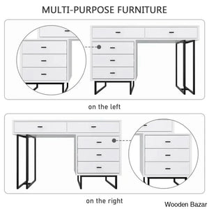 Dressing Table with Gol Mirror -7
