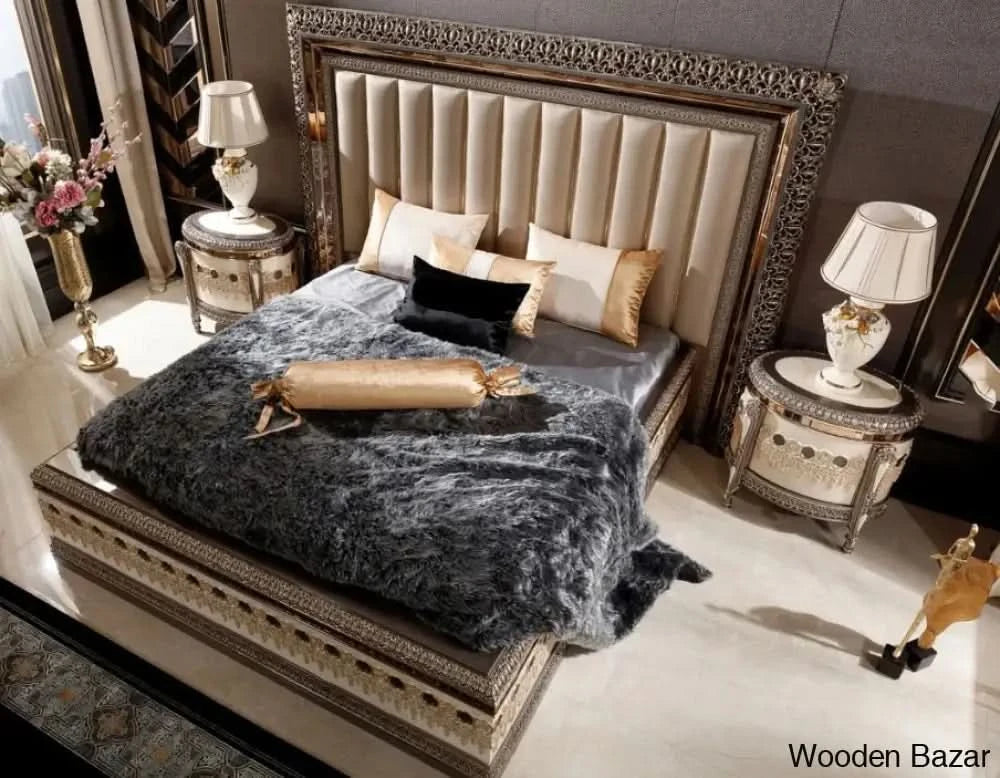 Luxury Bedroom Set with side tables