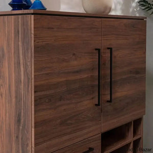 Gremio Stylish Solid Wood Roswell Storage Cabinet - Wooden Bazar