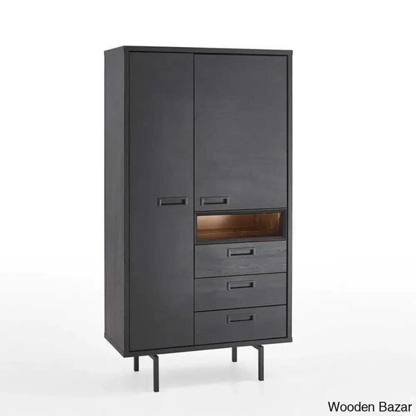 Grover Timeless Treasures Solid Wood Toledo Large Storage Cabinet