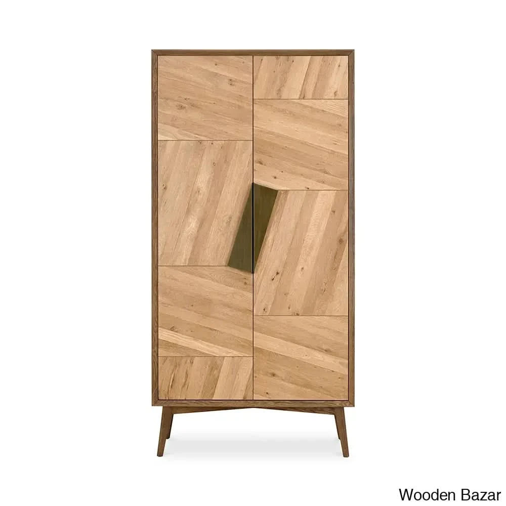 Guildenstern Crafted Comfort Charlton Tall Cabinet Wardrobe - Wooden Bazar