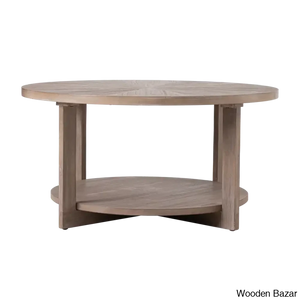 Gunnisoni Cross Legs Coffee And Center Table With Storage