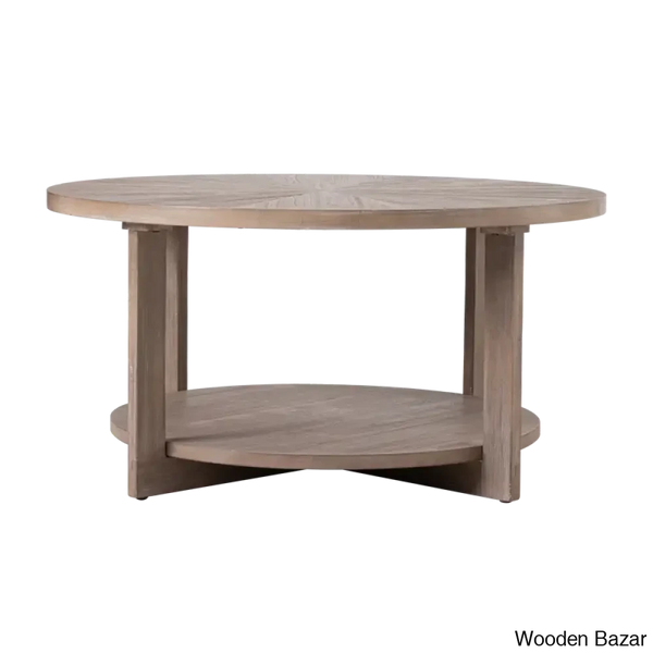 Gunnisoni Cross Legs Coffee And Center Table With Storage