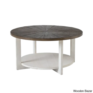 Gunnisoni Cross Legs Coffee And Center Table With Storage
