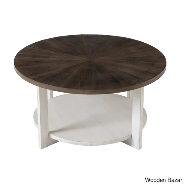 Gunnisoni Cross Legs Coffee And Center Table With Storage