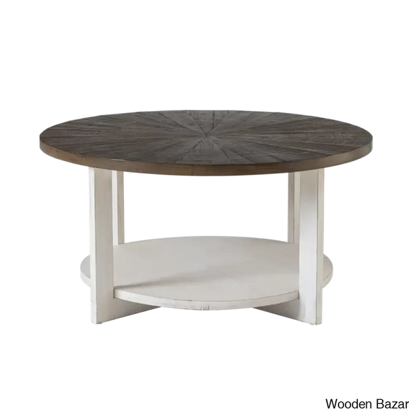 Gunnisoni Cross Legs Coffee And Center Table With Storage