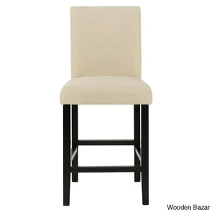 Gurrolaz Swivel Solid Wood 25’’ Counter And Bar Stool (Set Of 2)