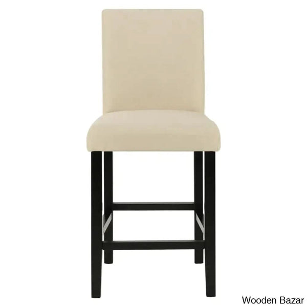 Gurrolaz Swivel Solid Wood 25’’ Counter And Bar Stool (Set Of 2)