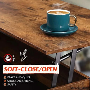 Gutie Lift Top Coffee And Center Table With Storage & 4 Casters