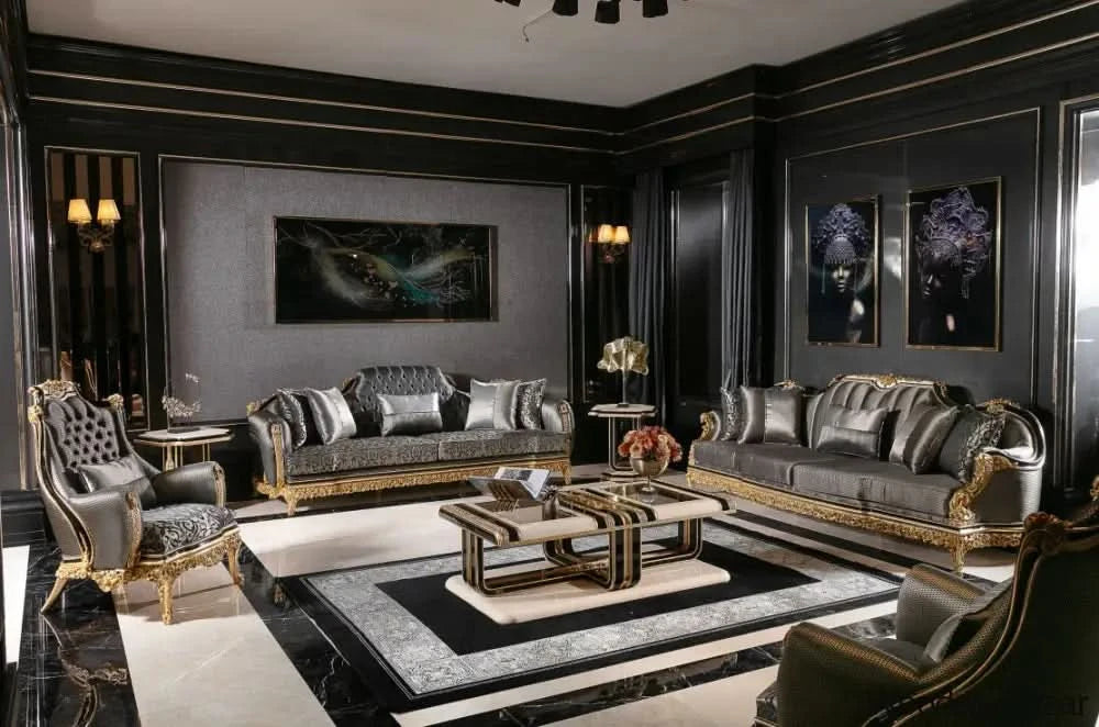 Luxury Sofa Set With Center Table