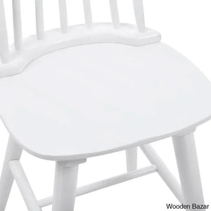 Hanic 24’’ Wide Swivel Square Seat Sleek Solid Wood Slat High Back Counter And Height Bar Stool