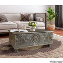 Harleen Solid Wood Coffee And Center Table Antique Black