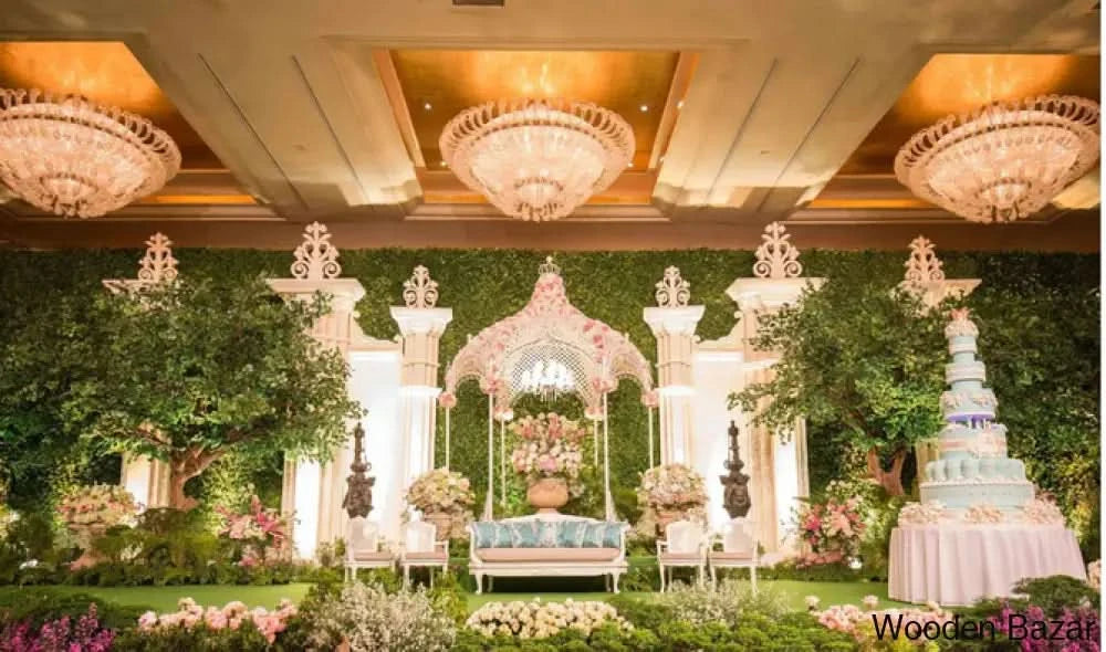 Herrister Elegant Stage Decor Handmade Fiberglass - Wooden Bazar