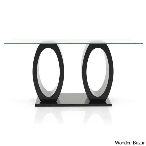 Herry New 4 Seater Pedestal Dining Table Set - Wooden Bazar