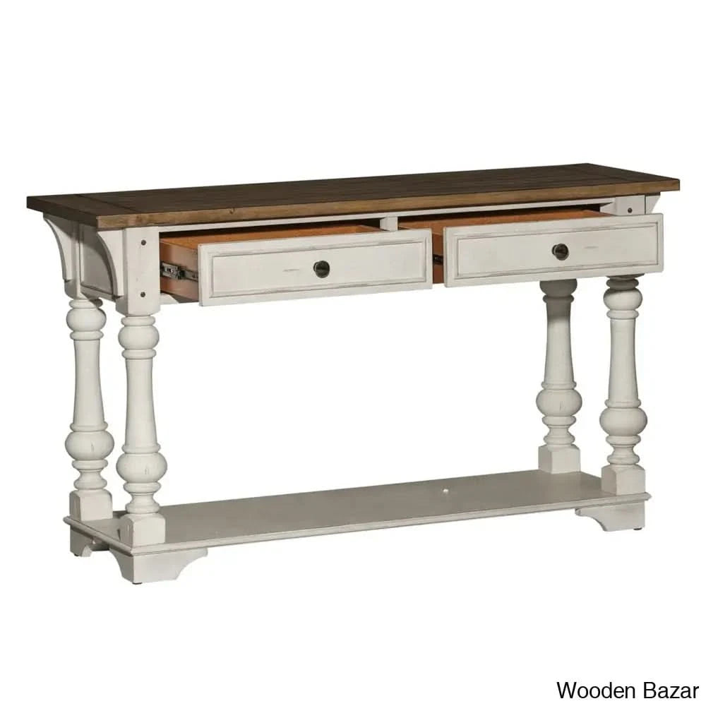 Console Table Desk - Wood Table