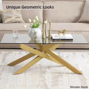 Hidemia Glass Top Coffee And Center Table