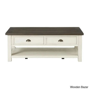 Hollimanin Solid Wood Coffee And Center Table
