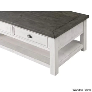 Hollimanin Solid Wood Coffee And Center Table