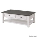 Hollimanin Solid Wood Coffee And Center Table White/Gray