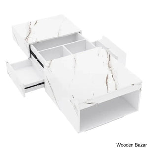 Hrishay Led Coffee And Center Table With Storage