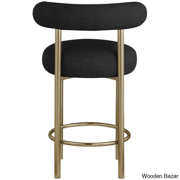 Hurlstono Upholstered Counterstool With Metal Frame (Set Of 2)