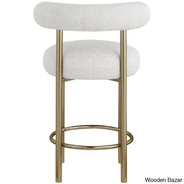 Hurlstono Upholstered Counterstool With Metal Frame (Set Of 2)